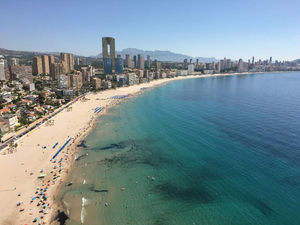 Aerial view of Benidorm