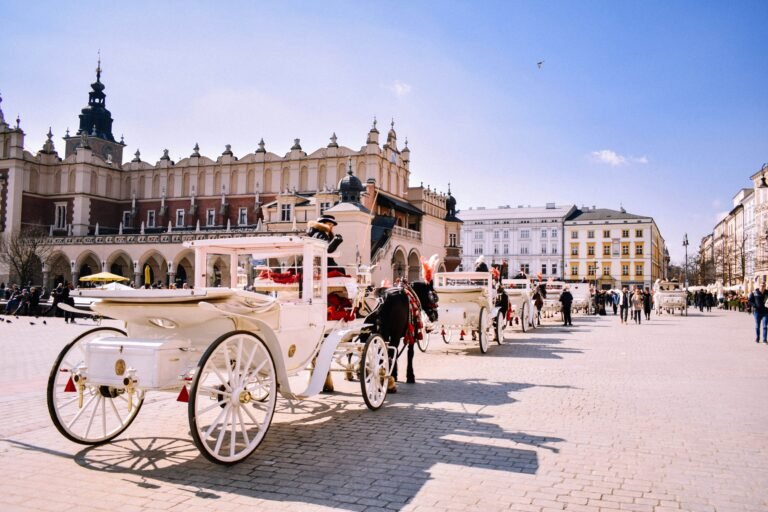 Horse and carriages in Krakow