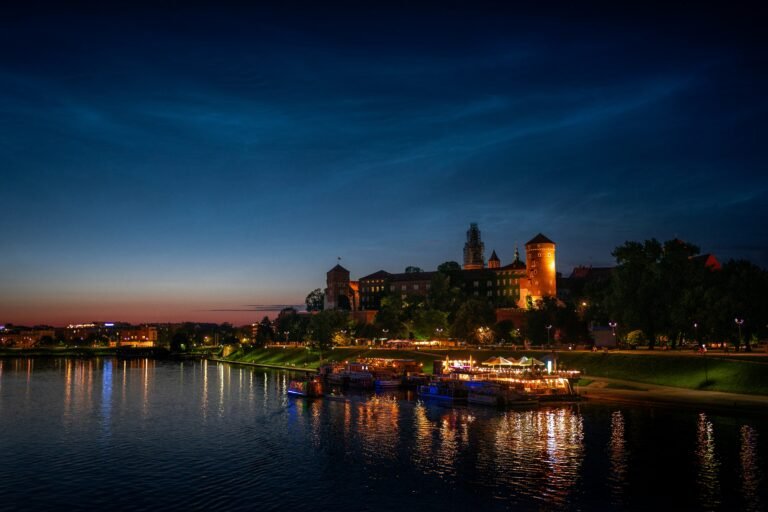 Wawel Castle at night
